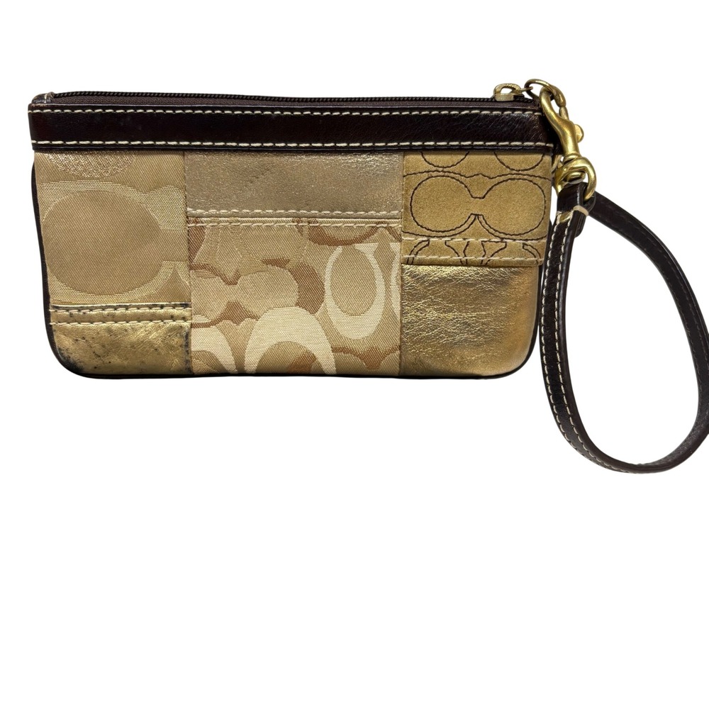 Coach Multi Patchwork Wristlet Wallet Purse Y2K